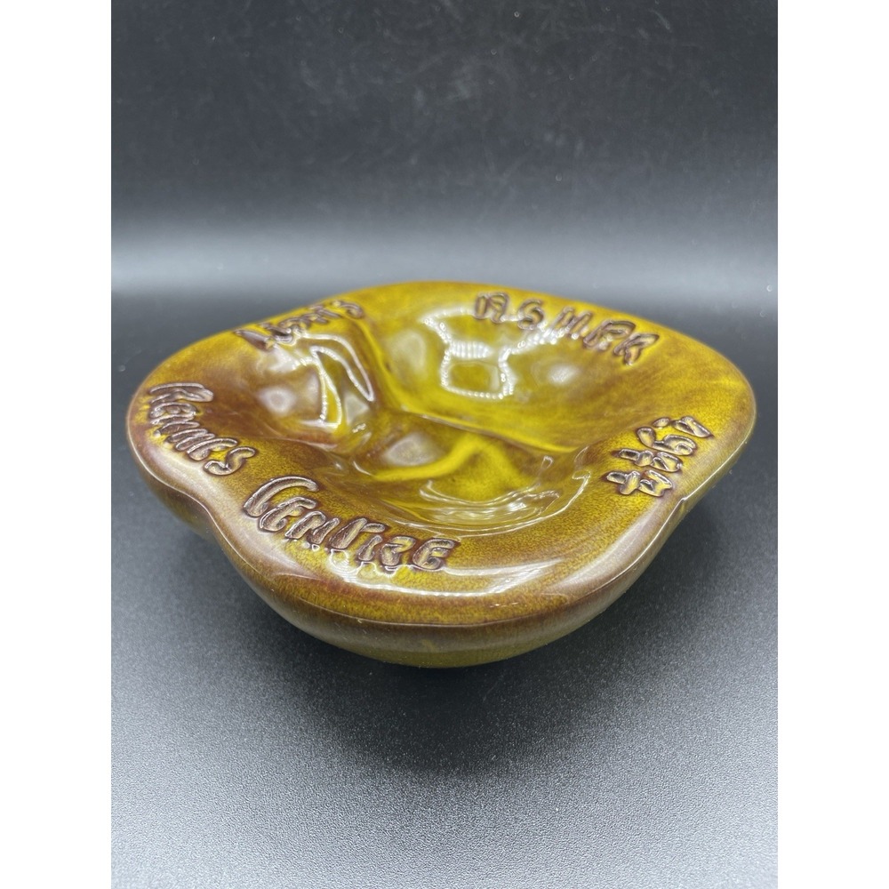 Vintage Korean ASMP US Military Ceramic Ashtray Remus Genie Rare